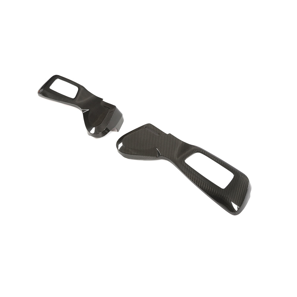 MAIN_dd24eb93-bdd4-42f1-8153-68c3469f1f94jpg - OPSHOLDERS Pair of carbon-fiber bicycle pedals with large rectangular cutouts, shown separated on a white background.