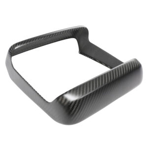 Carbon fiber–pattern frame for a rectangular device, likely a car key fob shell or bezel.