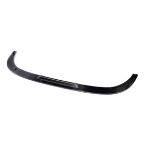 Carbon fiber car front lip spoiler with a curved, aerodynamic shape