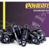 PF41K-1001jpg - OPSHOLDERS Powerflex Wishbone Bush Kit packaging with purple gradient and blueprint drawing; several black polyurethane wishbone bushings in the foreground.