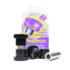 PFF46-701jpg - OPSHOLDERS Purple polyurethane bushing set with black metal spacers and a grey sleeve in front of a colorful box packaging; used for bike or automotive suspension components.
