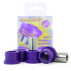 PFF76-401-31jpg - OPSHOLDERS Purple Powerflex polyurethane suspension bushings with metal sleeves displayed in front of the packaging, a performance car component kit.