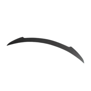 Curved carbon fiber blade with tapered ends, dark gray texture