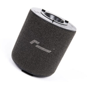 2-71-1jpg - OPSHOLDERS Cylindrical black foam air filter with a metal top, used in vehicle air intake