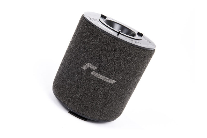 2-71-1jpg - OPSHOLDERS Cylindrical black foam air filter with a metal top, used in vehicle air intake