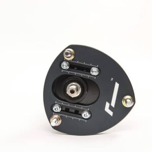 50587152287_65d67ed6ab_cjpg - OPSHOLDERS Circular black mounting plate with four screws and a central threaded bore on a white background