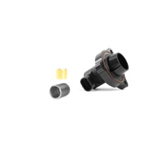 55032056429_158df28fad_kjpg - OPSHOLDERS Close-up of a black plastic automotive connector with orange seal, plus a grey threaded nut and small brass spacer nearby.