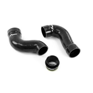 55037178853_45cad0d7e4_kjpg - OPSHOLDERS Pair of black curved automotive hoses with a small connector ring, placed on a white background.