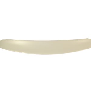 Beige curved strip spanning the width of a white background, smooth and glossy in appearance.
