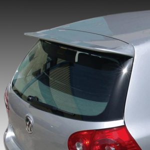 A-271_2jpg - OPSHOLDERS Silver Volkswagen hatchback rear view with spoiler and rear window wiper visible in a close-up shot.