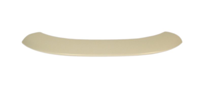 Curved beige silicone strip on a white background