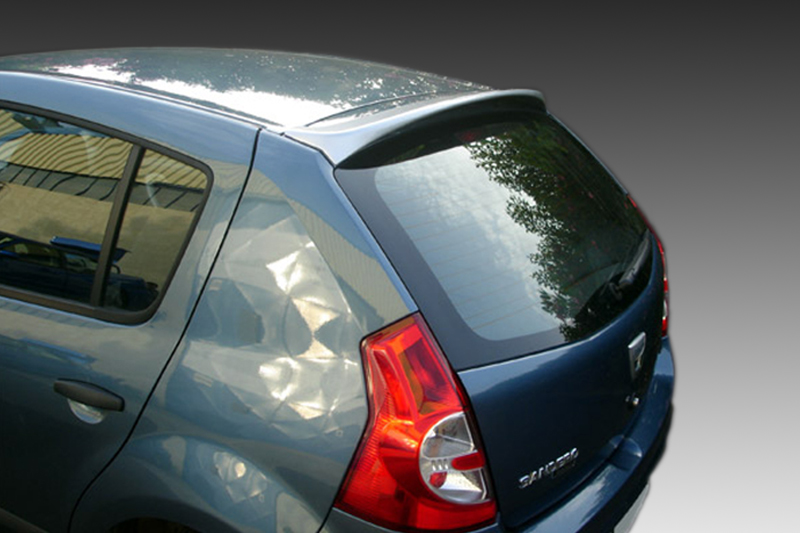 A-352_2jpg - OPSHOLDERS Blue hatchback with a dented left rear door panel.