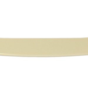 Long, pale beige curved plastic piece with slightly raised ends and a smooth surface.