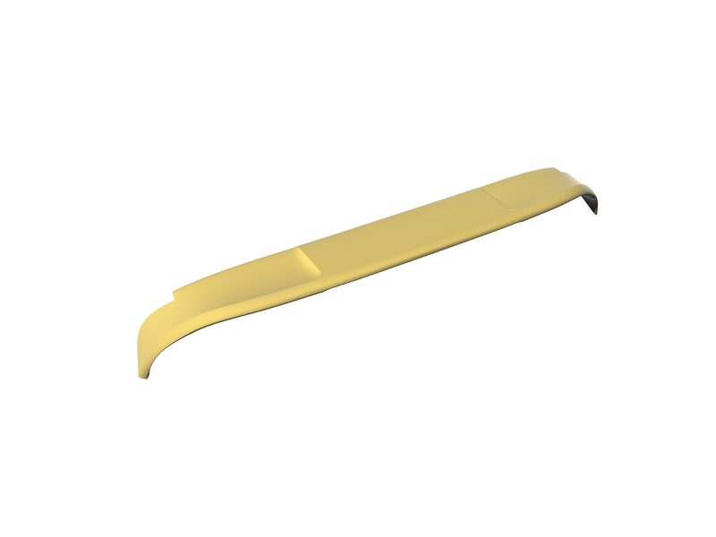 A-397_6jpg - OPSHOLDERS Long yellow curved car bumper lip spoiler / body kit component designed to attach to a vehicle’s rear or side to improve aerodynamics.