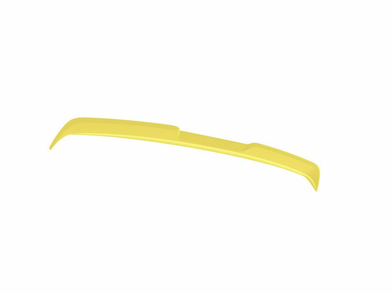 A-423_4jpg - OPSHOLDERS Long, slender yellow plastic bar with curved ends, viewed at an angle