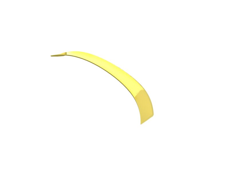 A-432_4jpg - OPSHOLDERS Curved yellow plastic strip isolated on a white background