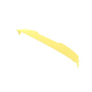 A-434_3jpg - OPSHOLDERS Long yellow curved plastic tool with pointed, hooked ends on both ends.