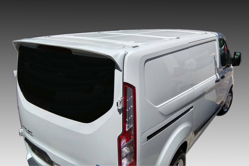 A-438_1jpg - OPSHOLDERS Rear three-quarter view of a white cargo van with large rear doors and tinted window area