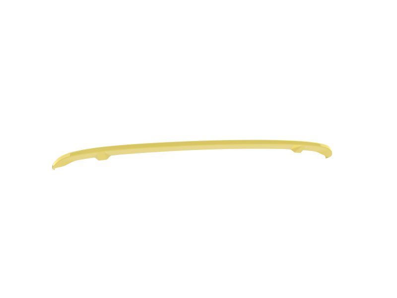 A-442_6jpg - OPSHOLDERS Long, curved yellow plastic strip with small notches, placed on a white background.
