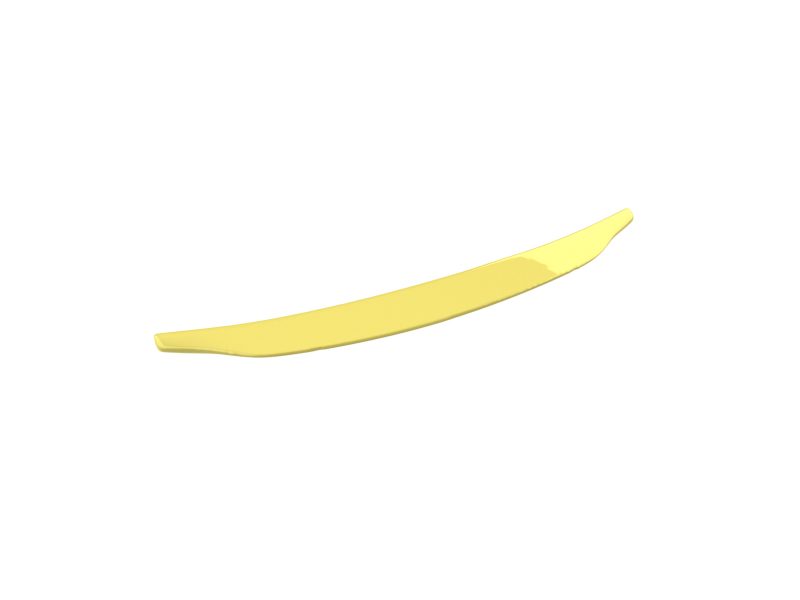 A-443_7jpg - OPSHOLDERS Yellow curved, blade-like object on a white background (no context).