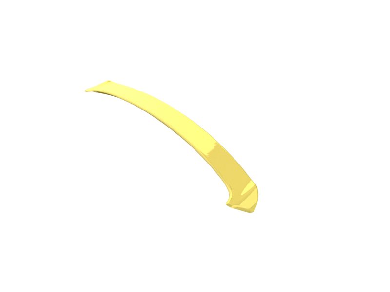 A-445_5jpg - OPSHOLDERS Curved yellow plastic tool with a tapered, pointed end and glossy finish.