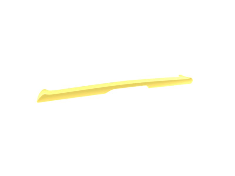 A-445_6jpg - OPSHOLDERS Yellow plastic trim removal tool with flat angled ends for prying panels in vehicles