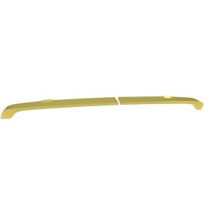 Two long gold bars with rounded ends separated by a small gap, lying on a white background.