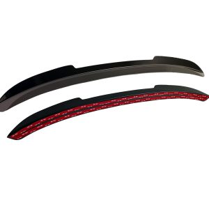 A-485_5jpg - OPSHOLDERS Two curved windshield wiper blades shown against a white background (one solid black blade, the other with red 3M branding).
