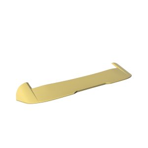 A-492_6jpg - OPSHOLDERS Gold-colored flat plastic pry bar with a curved, rounded front end and a small notch near the middle, used for prying apart panels or trim.