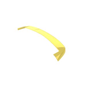 A-513_6jpg - OPSHOLDERS Curved yellow plastic strip with folded ends, resembling a decorative arch piece from a model kit