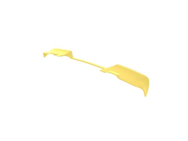 A-517_6jpg - OPSHOLDERS Long yellow object with two large wing-shaped ends connected by a slim central rod, resembling paddle-like side supports.