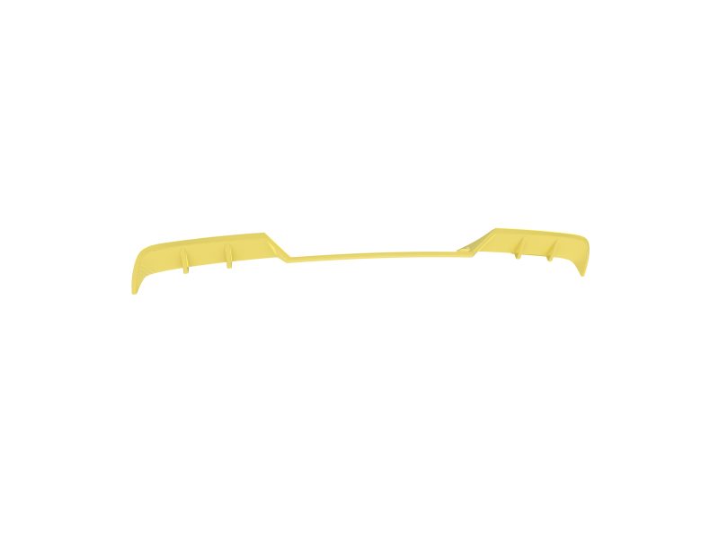 A-517_7jpg - OPSHOLDERS Yellow race-style car spoiler with fins, shown isolated on white background (automotive aerodynamic component).