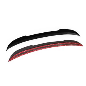 A-546_4jpg - OPSHOLDERS Two curved, brush-like arcs on a white background: a thick black swoosh above a thinner red swoosh with small white marks.