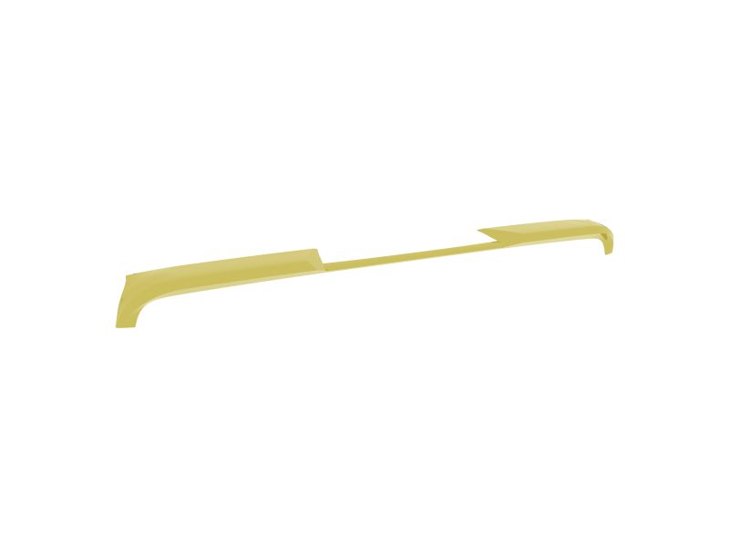 A-561_7jpg - OPSHOLDERS Long yellow door pull handle with curved ends, mounted horizontally on a surface.