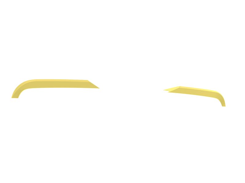 A-563_6jpg - OPSHOLDERS Abstract image with two yellow curved ribbons on a white background, one on the left and one on the right.
