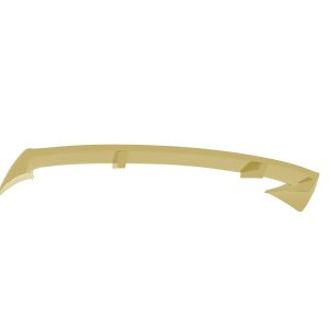 A-565_8jpg - OPSHOLDERS Gold colored car spoiler with aerodynamic curve and fins, shown from side (3D render).