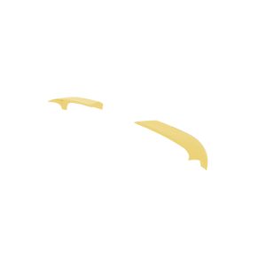 A-576_6jpg - OPSHOLDERS Two yellow curved fragments floating on a white background.