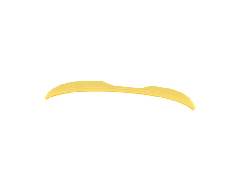 A-581_8jpg - OPSHOLDERS Yellow curved ribbon-like strip across a white background, with smooth gradient and subtle shadows.