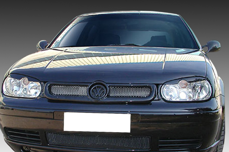 FR000026_1jpg - OPSHOLDERS Front view of a black Buick sedan facing the camera, showing the grille, emblem, and headlights with a white license plate in the bumper area.