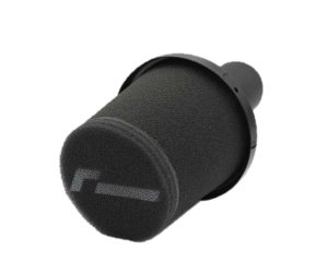 Foam-300x250-1jpg - OPSHOLDERS Rotary control knob, black with a textured grip and a gray index line, viewed from the side