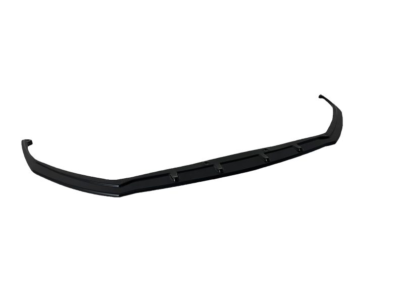 K163-006_6jpg - OPSHOLDERS Black automotive bumper lip spoiler with mounting clips, isolated on white background.
