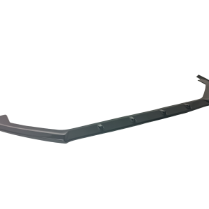 Dark gray roof crossbar for a vehicle, with end caps and mounting points (top view).