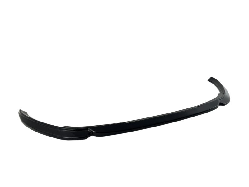 Curved black plastic trim piece with rounded ends, photographed on a white background.