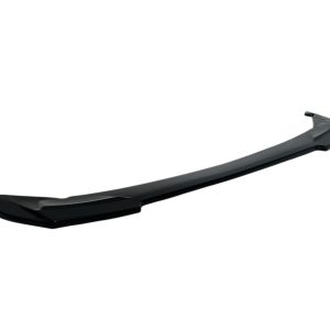 Glossy black car spoiler / rear wing shown on a white background, an aerodynamic automotive accessory for the trunk lid at the rear of a vehicle.
