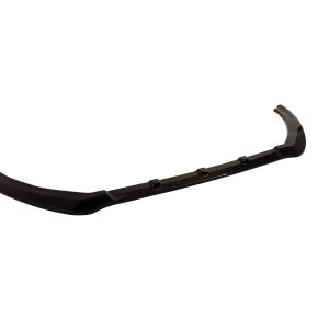 Glossy black automotive rear spoiler with three mounting brackets and curved aerodynamic design