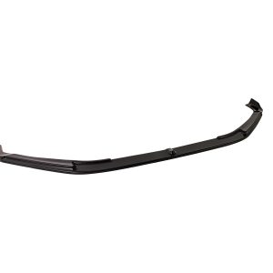 Black curved windshield wiper blade against a white background, showing mounting ends on each side.
