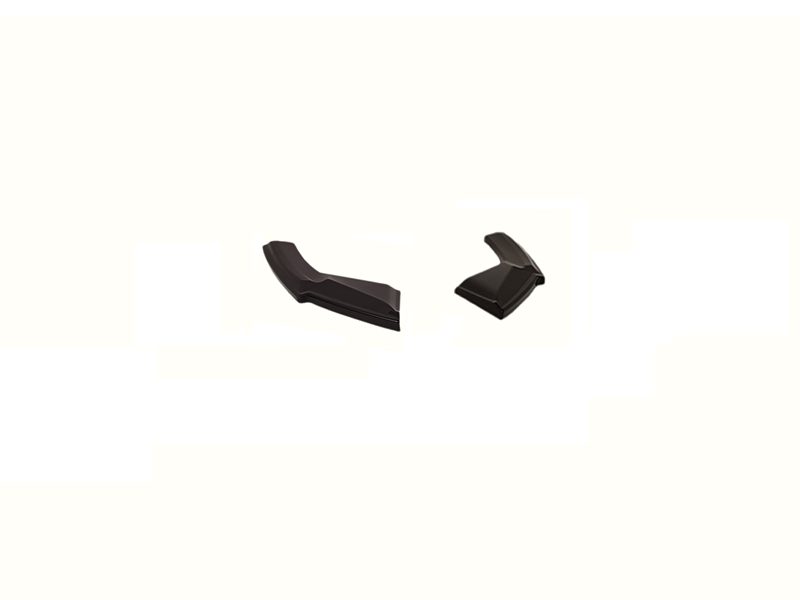 K192-003_6jpg - OPSHOLDERS Two black curved plastic parts, one larger left and one smaller right, set on a light background.