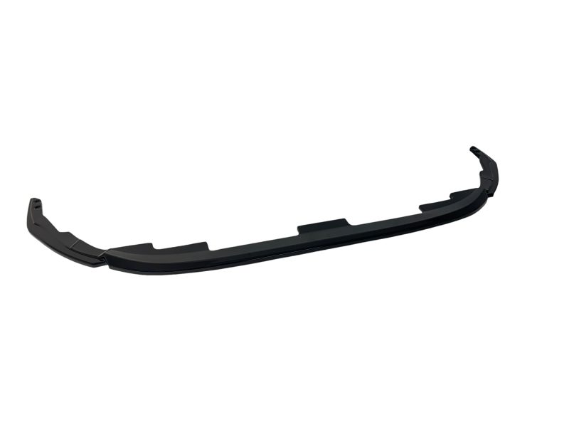 K201-003_5jpg - OPSHOLDERS Black curved car spoiler lip with mounting tabs, an aerodynamics accessory for a vehicle's lower bumper