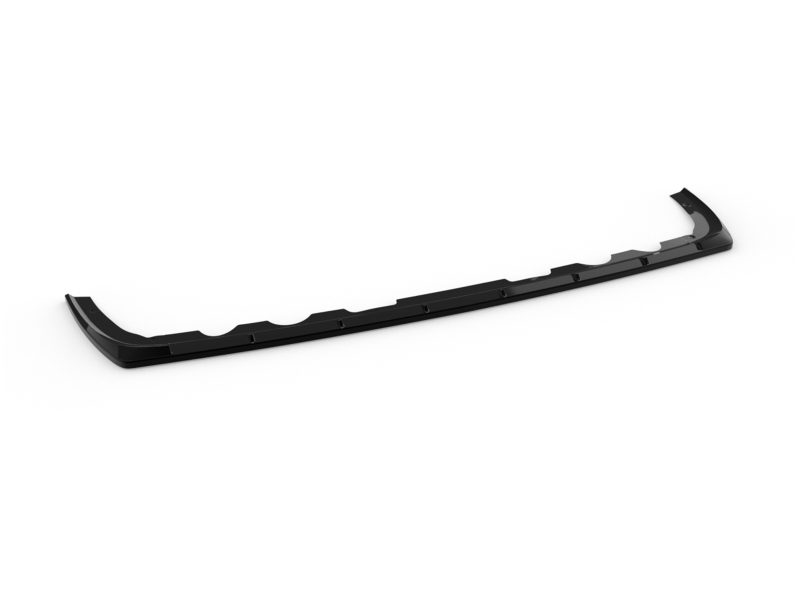 K204-003_4jpg - OPSHOLDERS Long black curved automotive trim piece, likely a bumper lip or aero spoiler with scalloped edge edges for a car.