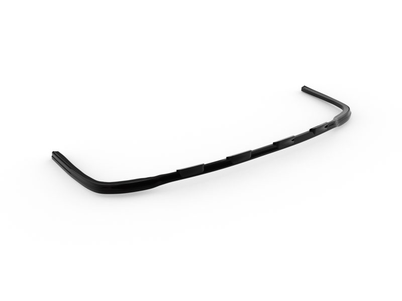 K205-003_4jpg - OPSHOLDERS Black windshield wiper blade laid on a white surface, showing its curved frame and mounting clips along the spine.